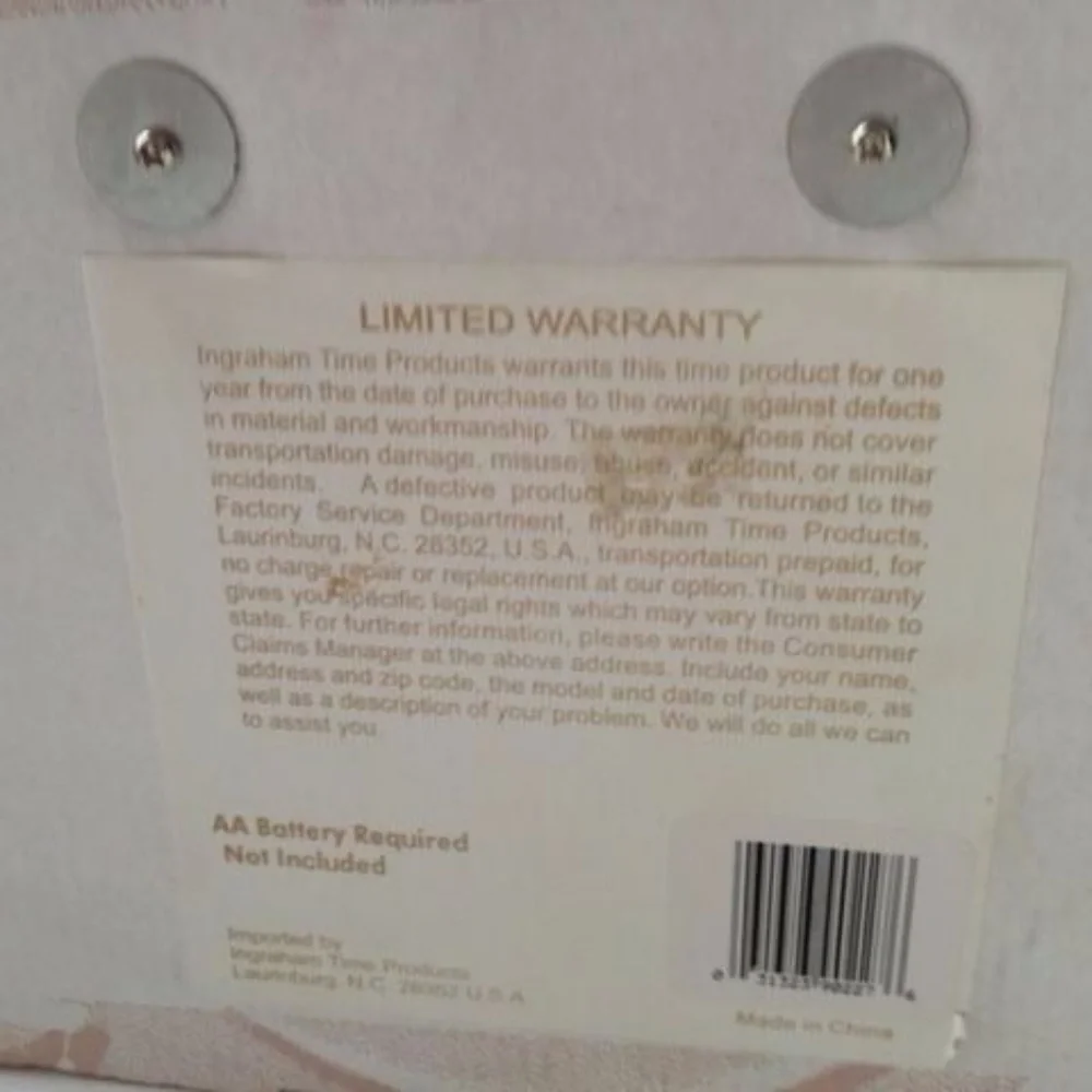 Humpty Dumpty Clock Ingraham Vintage New in Box